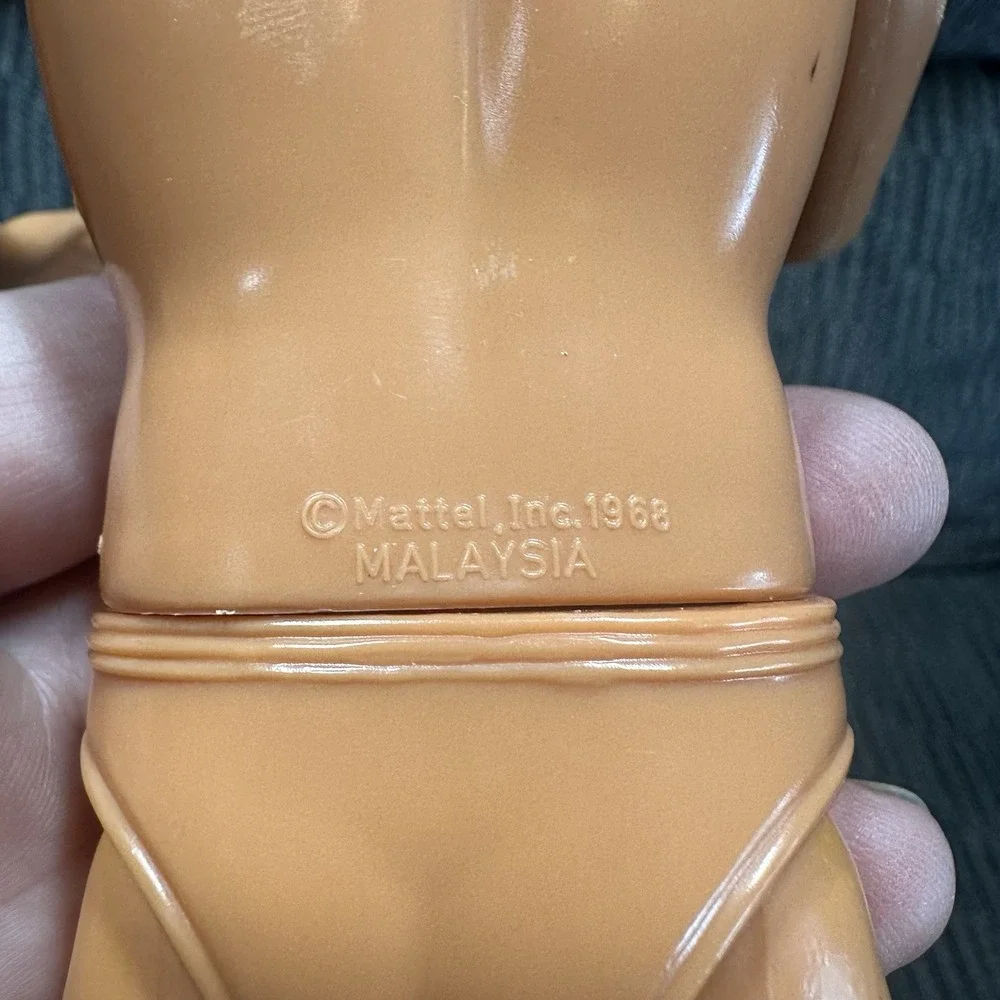 Vintage Mattel Ken Twist 'N Turn TNT Molded Hair Doll Malaysia Bent Arms Tan